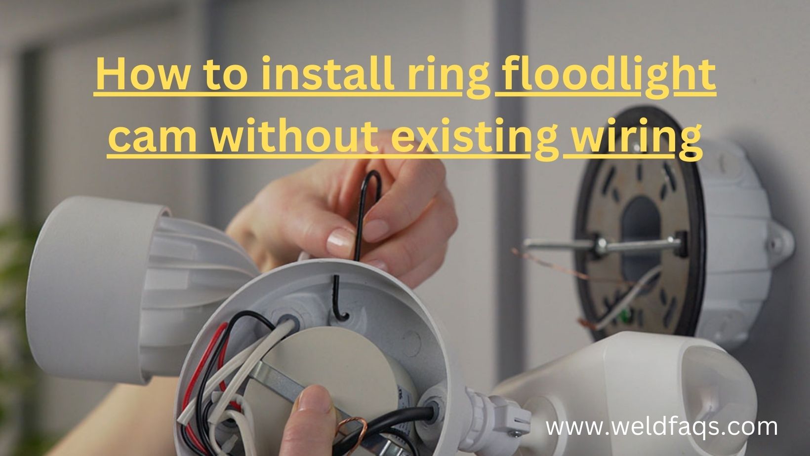 how to install ring floodlight cam without existing wiring